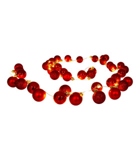 Lichterkette LED Red 2700K IP44 Timer Function-1