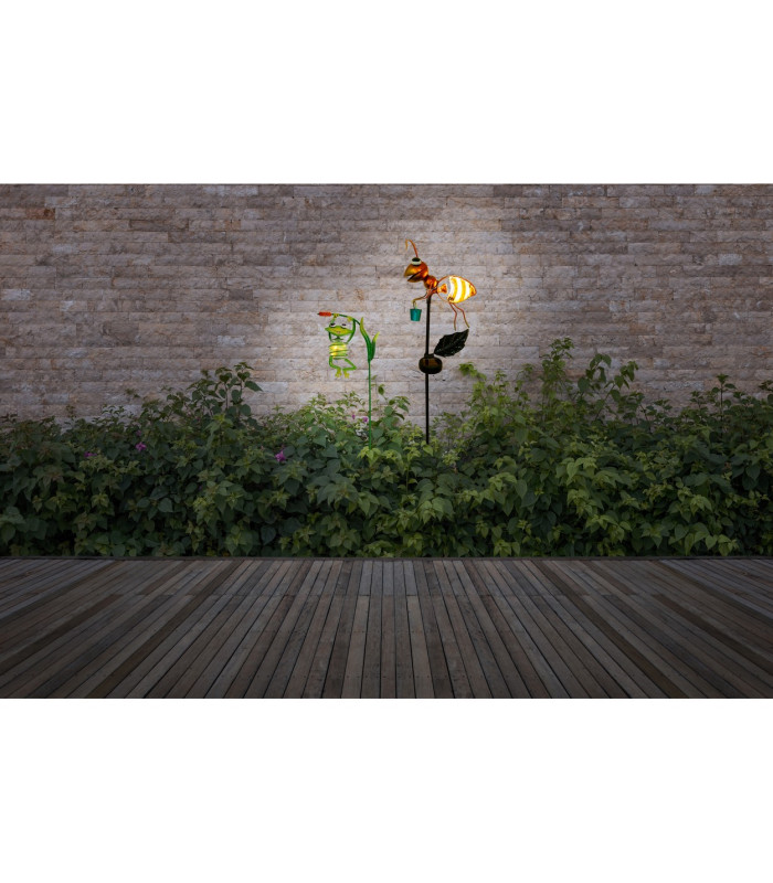 Frosch Solar Outdoor Lighting Green Dawn to Dusk Sensor 2800-3000K IP44-3