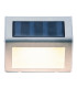 Leon Set of 4 LED Solar Outdoor Lighting Steel-Blank Dawn to Dusk Sensor IP44-9