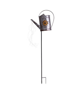 Gießkanne LED Solar Outdoor Lighting Silver Dawn to Dusk Sensor 3500K IP44-1