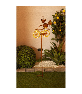 Borella LED Solar Outdoor Lighting Brown 3500K IP44-2