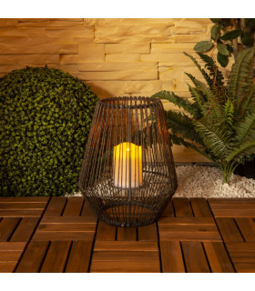 Plasto Solar Outdoor Lighting Brown Dawn to Dusk Sensor 600-700K IP44-2