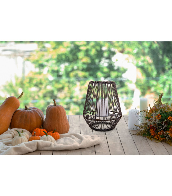 Plasto Solar Outdoor Lighting Brown Dawn to Dusk Sensor 600-700K IP44-5
