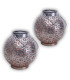 Blumenmuster Set of 2 Solar Outdoor Lighting Silver Dawn to Dusk Sensor 3500K IP44-1
