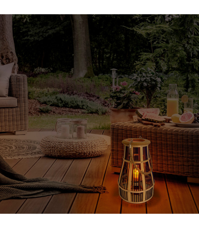 Korbinian LED 24cm Solar Outdoor Portable Lamp Nature Dawn to Dusk Sensor IP44-2