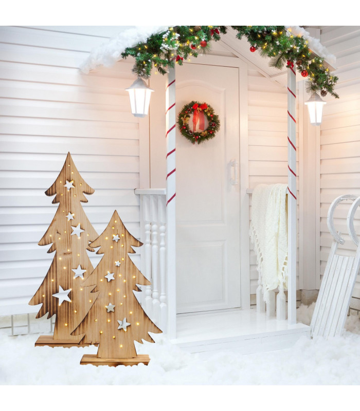 Tannenbaum Small Nature Battery Powered 2700K IP44 Timer Function-3
