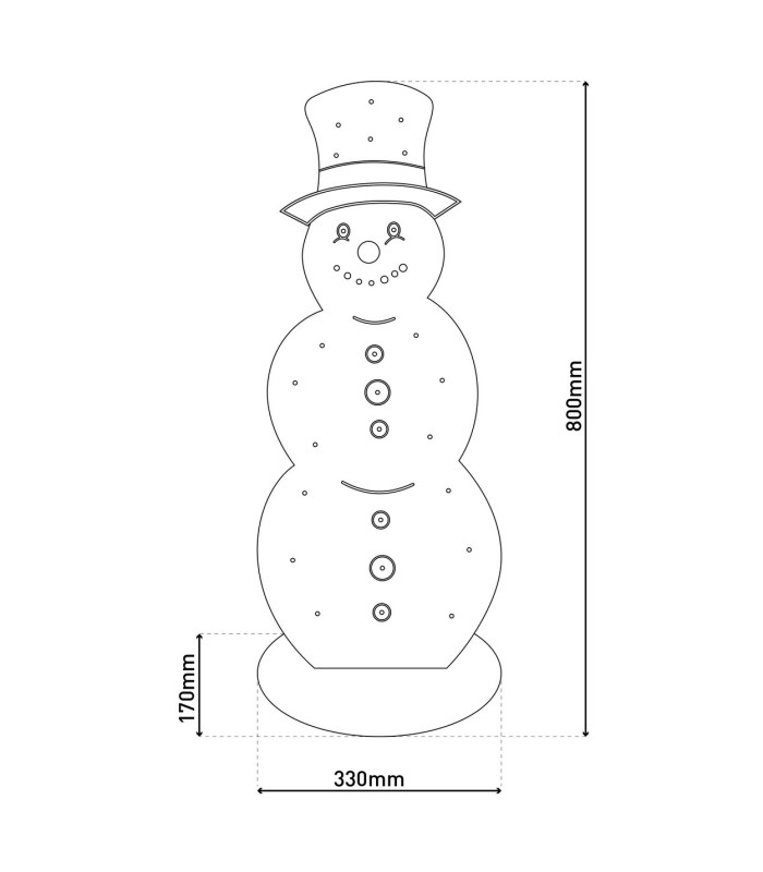 Snowy Large Nature Battery Powered 2700K IP44 Timer Function-3