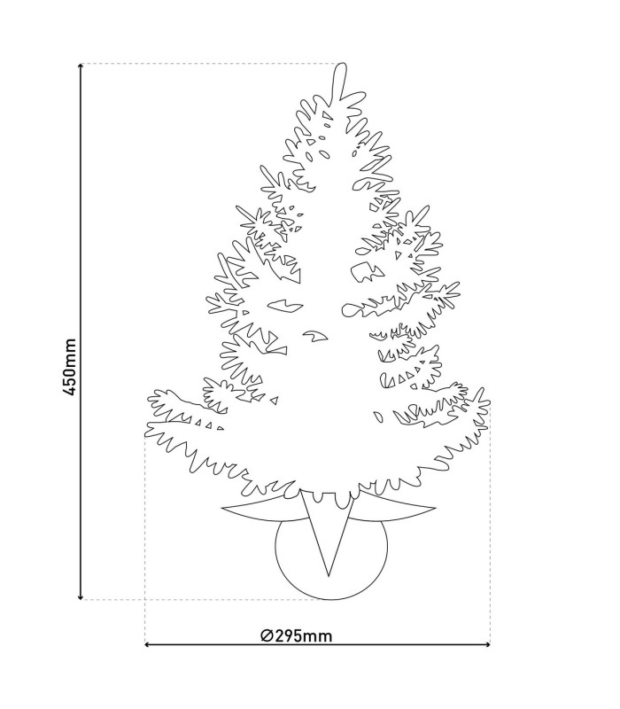 Noel Tree Green Battery Powered 2700-3000K IP44 Timer Function-6