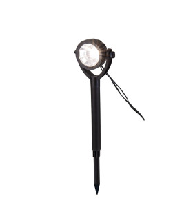 Nomi LED Solar Outdoor Spike Black Dawn to Dusk Sensor 3000K IP44-1