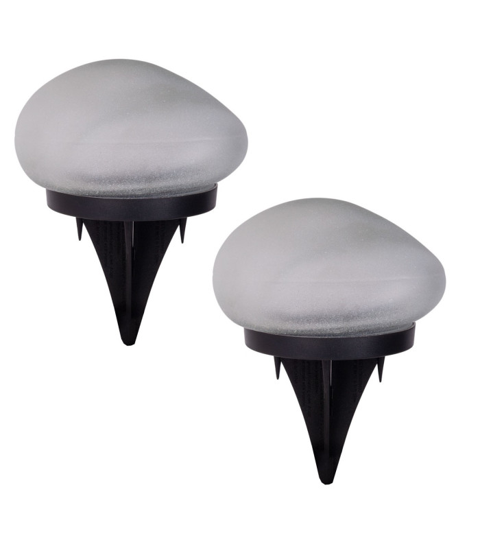 Guri Set of 2 Solar Outdoor Lighting White 2800-3200K IP44-1