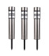 Bobby Set of 3 Solar Outdoor Spike Steel-Blank Dawn to Dusk Sensor 2800-3200K IP44-1
