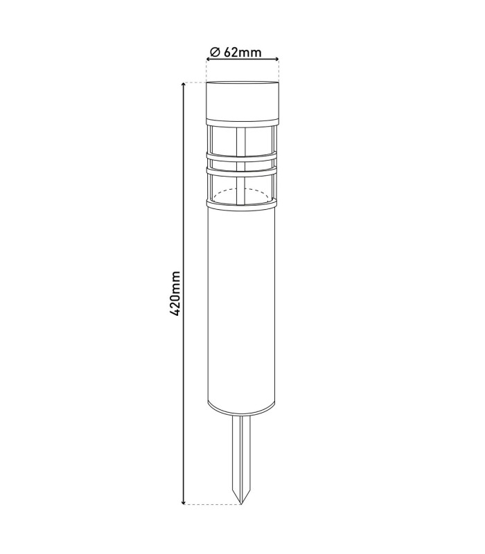 Bobby Set of 3 Solar Outdoor Spike Steel-Blank Dawn to Dusk Sensor 2800-3200K IP44-4