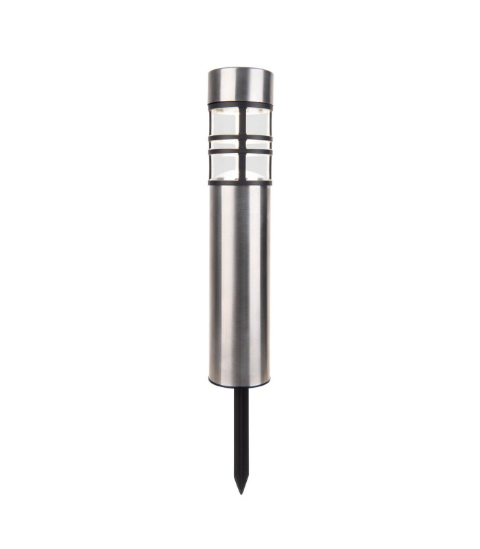 Bobby Set of 3 Solar Outdoor Spike Steel-Blank Dawn to Dusk Sensor 2800-3200K IP44-5