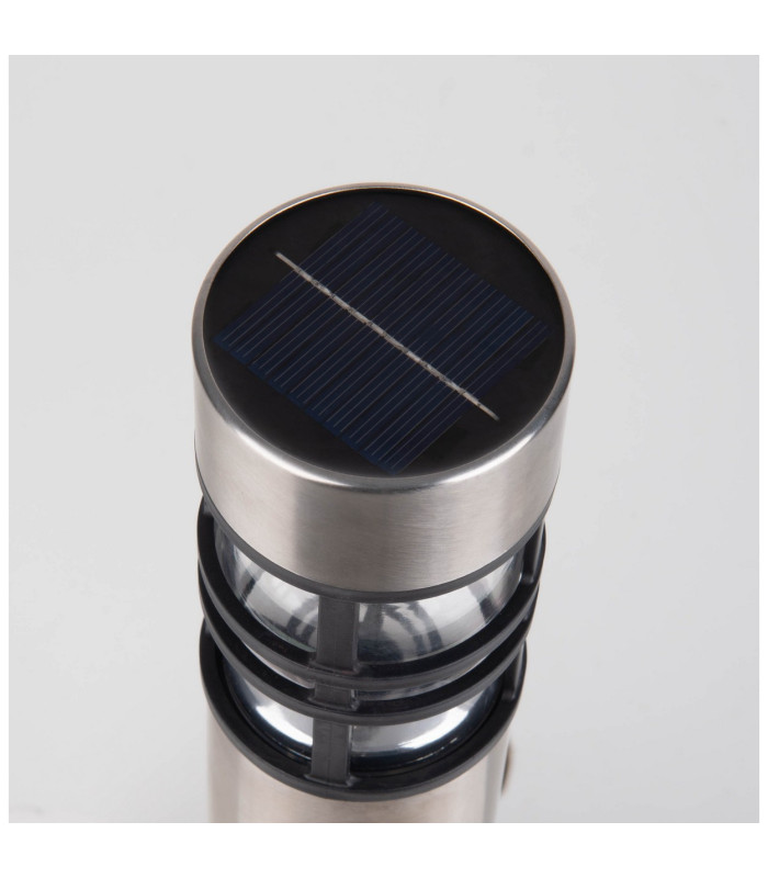 Bobby Set of 3 Solar Outdoor Spike Steel-Blank Dawn to Dusk Sensor 2800-3200K IP44-8