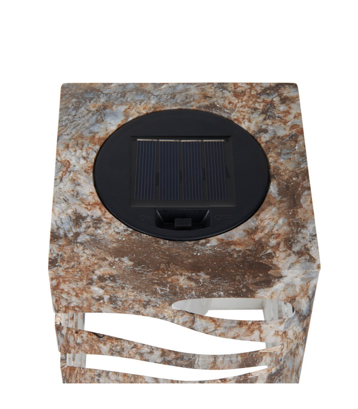 Hilda LED Solar Outdoor Lighting Silver Dawn to Dusk Sensor 1800K IP44-8