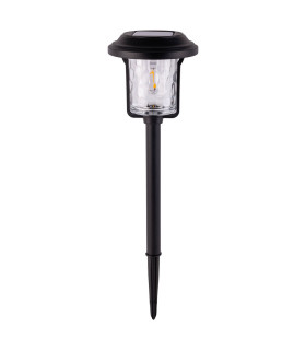 Simon LED Solar Outdoor Spike Black Dawn to Dusk Sensor 2700K IP44-1