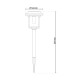 Simon LED Solar Outdoor Spike Black Dawn to Dusk Sensor 2700K IP44-3