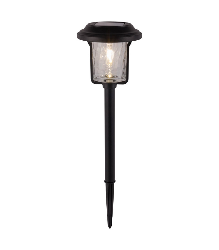 Simon LED Solar Outdoor Spike Black Dawn to Dusk Sensor 2700K IP44-4