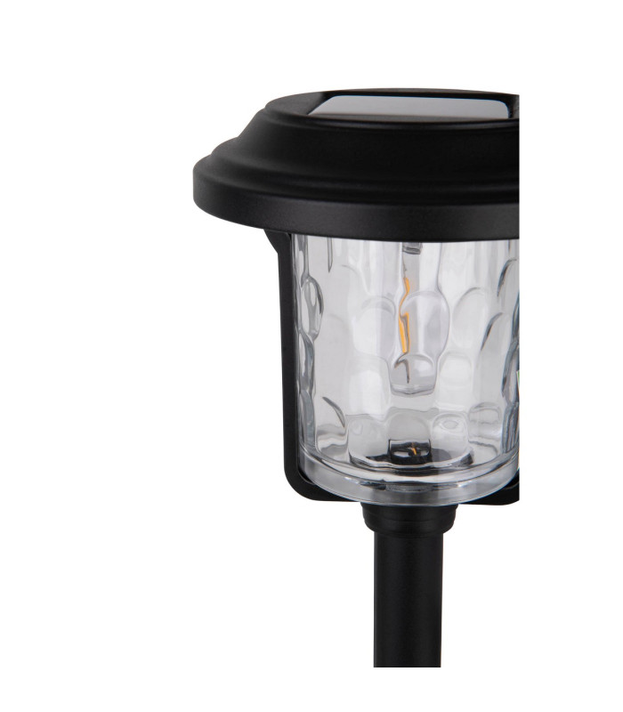 Simon LED Solar Outdoor Spike Black Dawn to Dusk Sensor 2700K IP44-7