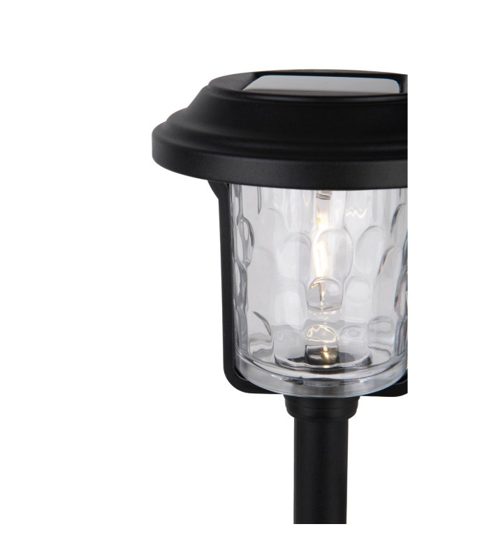 Simon LED Solar Outdoor Spike Black Dawn to Dusk Sensor 2700K IP44-8