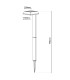 Sigi LED Solar Outdoor Spike Black Dawn to Dusk Sensor 2700-3000K IP44-3