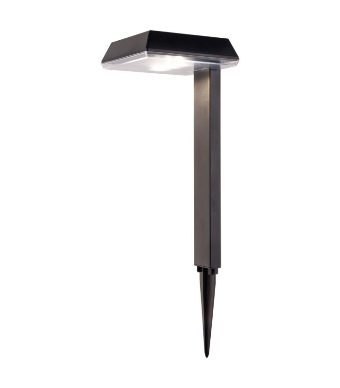 Sigi LED Solar Outdoor Spike Black Dawn to Dusk Sensor 2700-3000K IP44-6