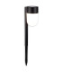 Sina Set of 2 Solar Outdoor Spike Black Dawn to Dusk Sensor 2700-3000K IP44-5