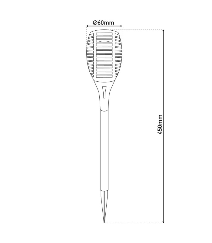 Fanilo Set of 5 LED Solar Outdoor Spike Black IP44-4