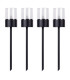 Naeve Set of 4 LED Solar Outdoor Spike Black Dawn to Dusk Sensor IP44-1