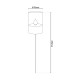 Naeve Set of 4 LED Solar Outdoor Spike Black Dawn to Dusk Sensor IP44-4