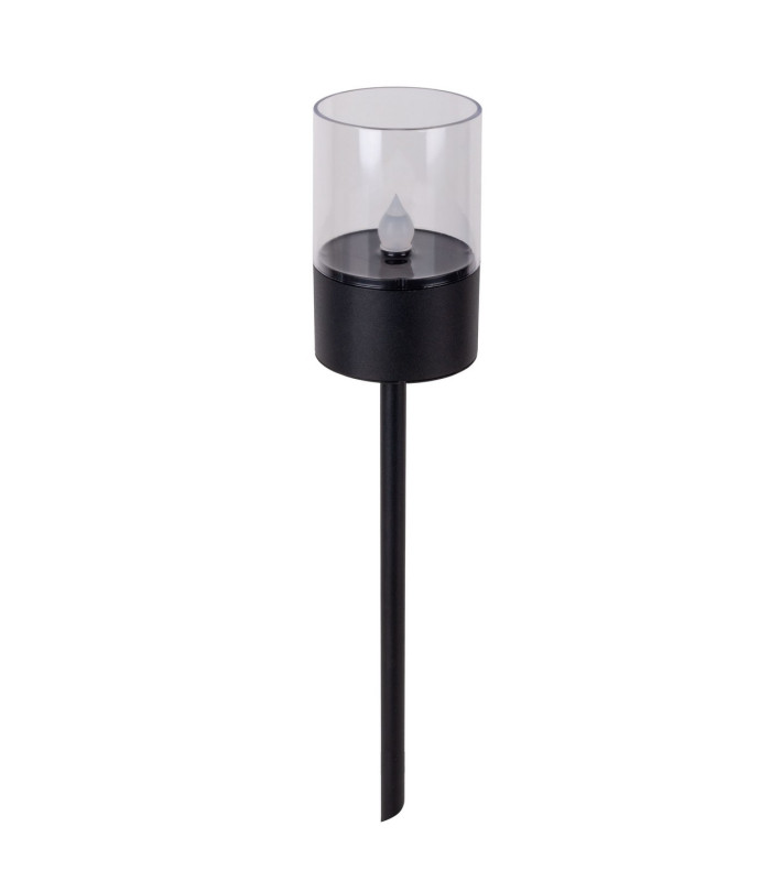 Naeve Set of 4 LED Solar Outdoor Spike Black Dawn to Dusk Sensor IP44-6