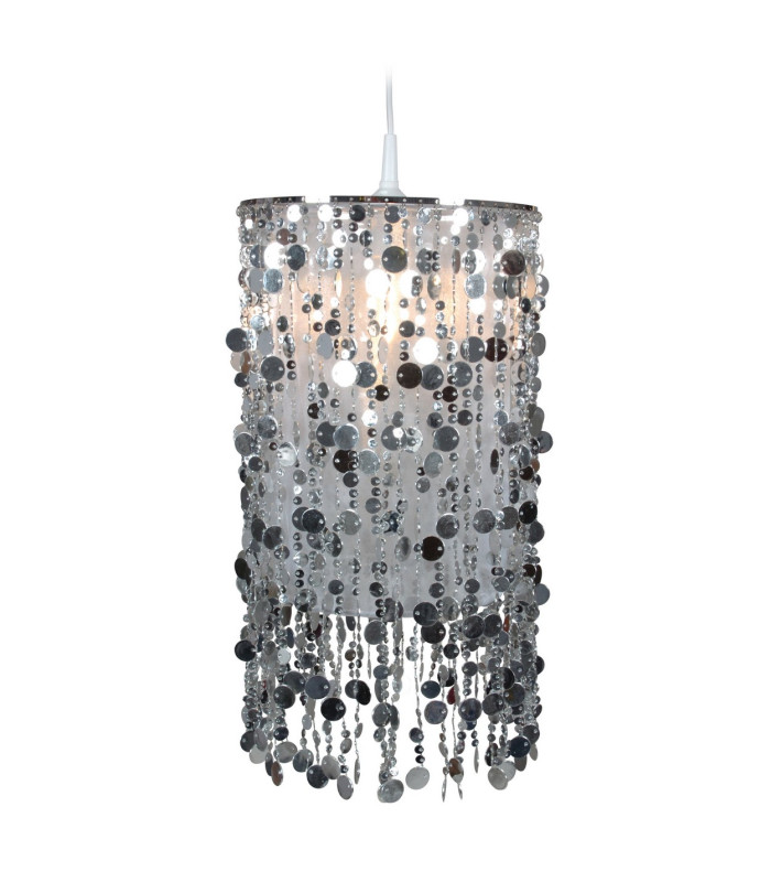 Kira Pendant Ceiling Light Silver 1xE27-3
