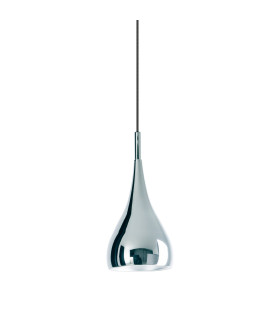 Style 15cm Dome Pendant Ceiling Light Chrome-1