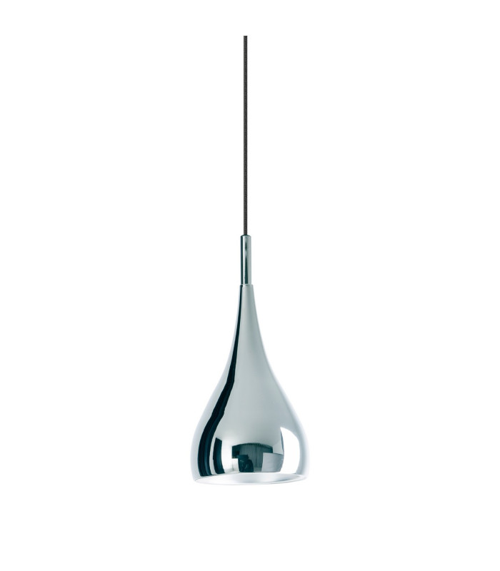 Style 15cm Dome Pendant Ceiling Light Chrome-1