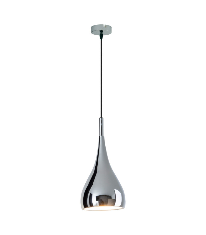 Style 15cm Dome Pendant Ceiling Light Chrome-8