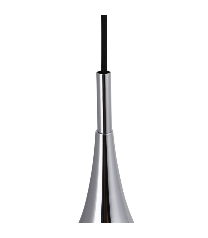 Style 15cm Dome Pendant Ceiling Light Chrome-10