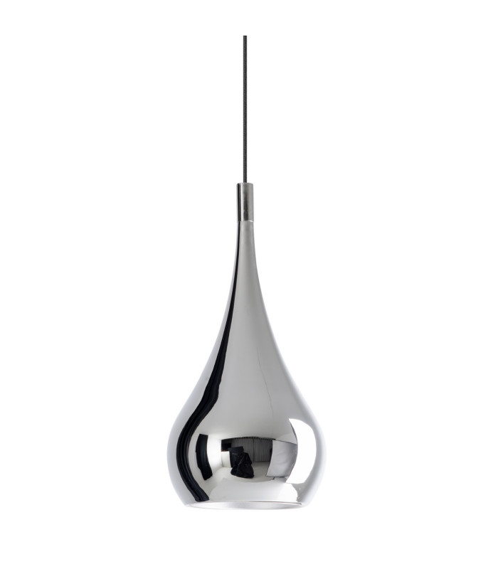 Style 23cm Dome Pendant Ceiling Light Chrome-1