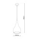 Style 23cm Dome Pendant Ceiling Light Chrome-5