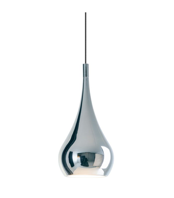 Style 23cm Dome Pendant Ceiling Light Chrome-6