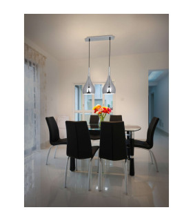 Style Bar Pendant Ceiling Light Chrome-2