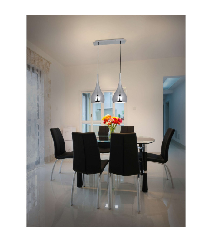 Style Bar Pendant Ceiling Light Chrome-2