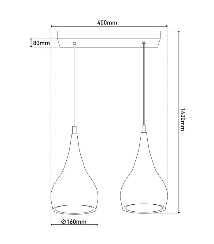 Style Bar Pendant Ceiling Light Chrome-4