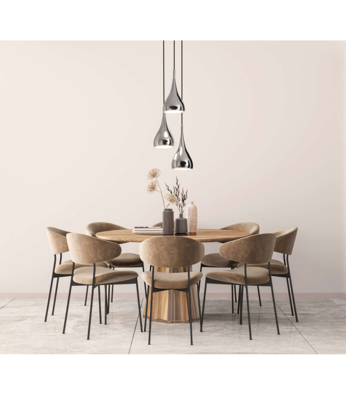 Style Cluster Pendant Ceiling Light Chrome-2