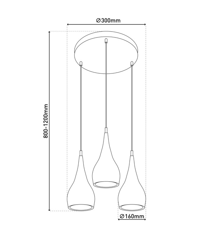Style Cluster Pendant Ceiling Light Chrome-3