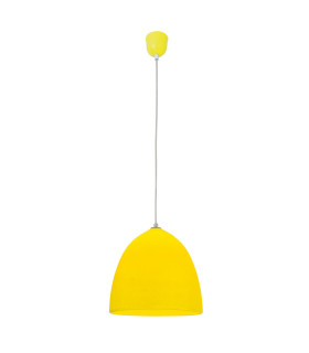 Catinus Dome Pendant Ceiling Light Yellow 1xE27-1