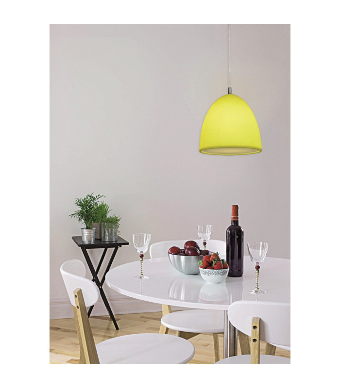 Catinus Dome Pendant Ceiling Light Green 1xE27-2