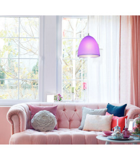 Catinus Dome Pendant Ceiling Light Violet 1xE27-2