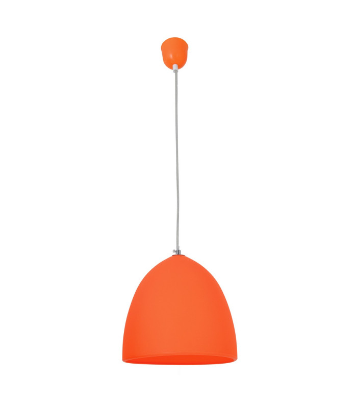 Catinus Dome Pendant Ceiling Light Orange 1xE27-1
