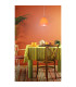 Catinus Dome Pendant Ceiling Light Orange 1xE27-2