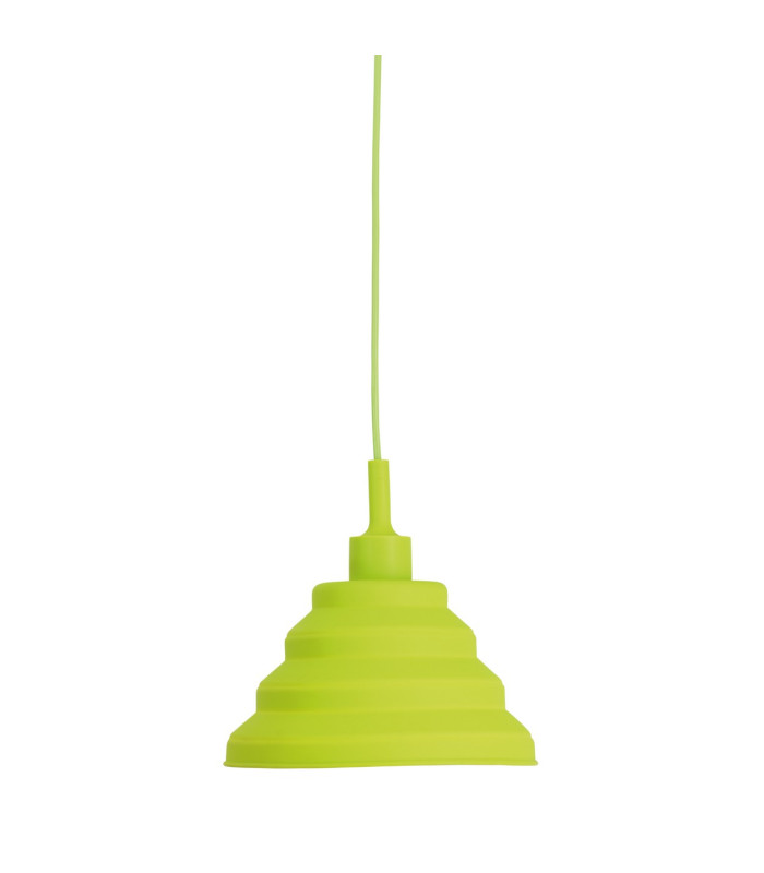 Cara Dome Pendant Ceiling Light Green 1xE27-1